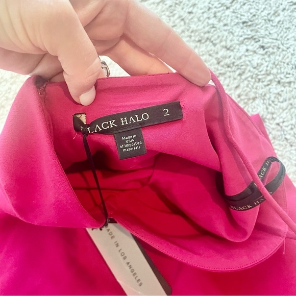 NWT Black Halo McAdam Dress Hot Pink With Pockets New - Picture 10 of 12